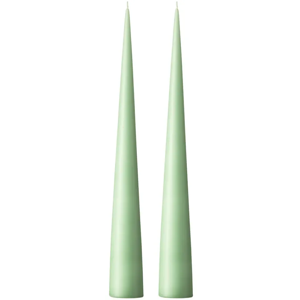 Candles^Ester & erik chandelier 37 cm 2-pack matte, Eucalyptus 66 Green