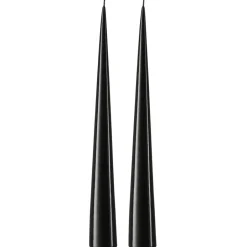 Candles^Ester & erik chandelier 37 cm 2-pack lacquered, Raw 75-0 Black