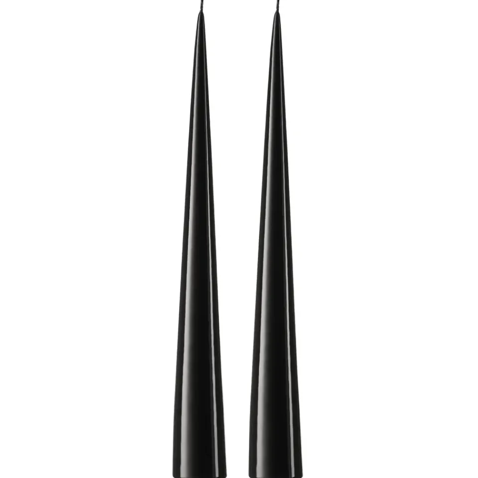 Candles^Ester & erik chandelier 37 cm 2-pack lacquered, Raw 75-0 Black