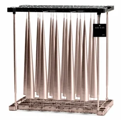 Clearance Ester & erik cone candles 34 cm 2-pack metallic, Champagne 94 Gold-coloured