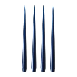 Candles^Ester & erik light 4-pack lacquered, royal navy, 32 cm Blue