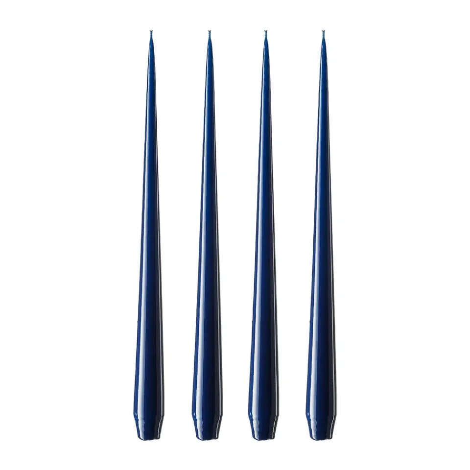 Candles^Ester & erik light 4-pack lacquered, royal navy, 32 cm Blue