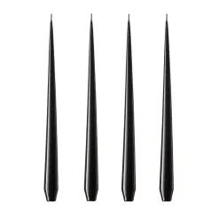 Candles^Ester & erik light 4-pack lacquered, Raw , 32 cm Black