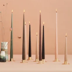 Candles^Ester & erik light 4-pack lacquered, Raw , 32 cm Black
