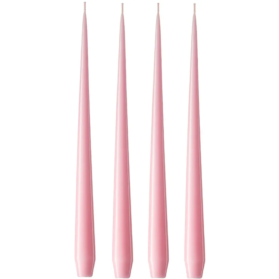 Candles^Ester & erik light 4-pack lacquered, Cherry bloom 40-0, 32 cm Pink