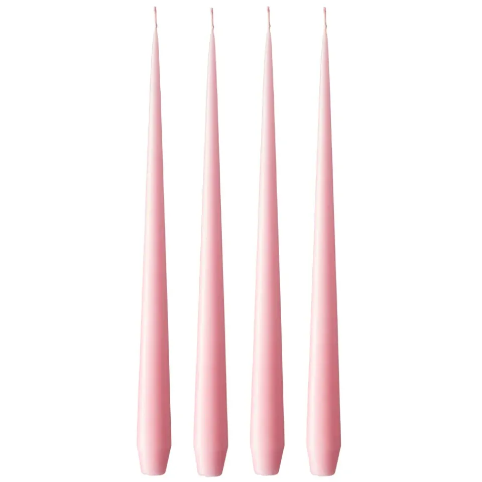 Candles^Ester & erik light 4-pack matte, Cherry bloom 40, 32 cm Pink