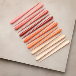 Candles^Ester & erik light 4-pack matte, Melon sorbet 19, 32 cm Orange
