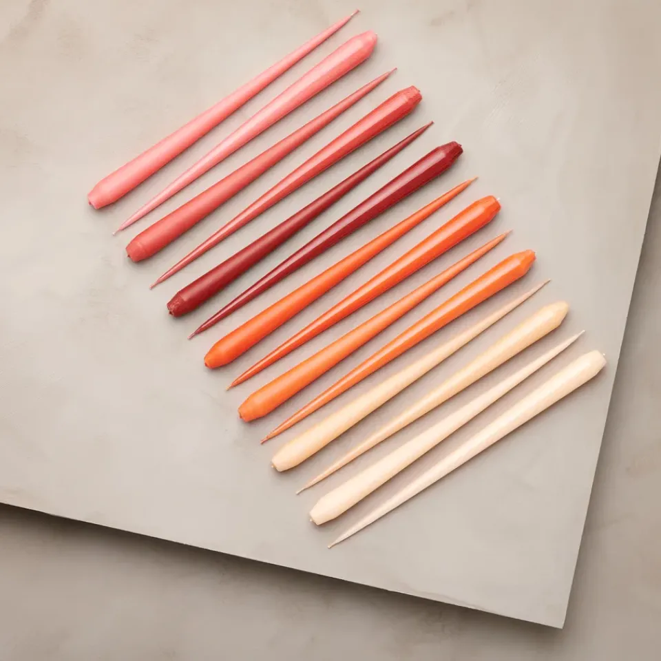 Candles^Ester & erik light 4-pack matte, Melon sorbet 19, 32 cm Orange