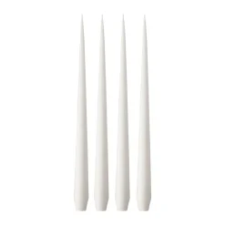 Candles^Ester & erik light 4-pack matte, ash 21, 32 cm White
