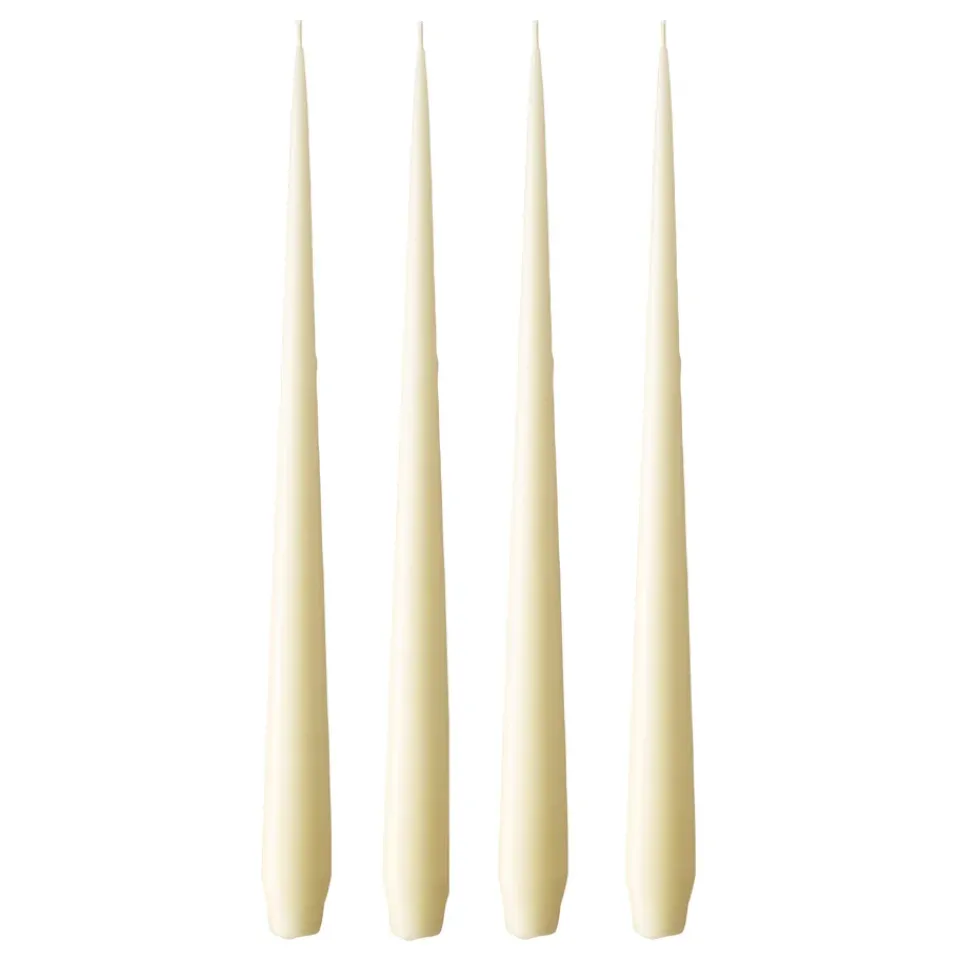 Candles^Ester & erik light 4-pack matte, Buttermilk 17, 32 cm Yellow