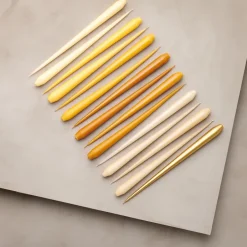 Candles^Ester & erik light 4-pack matte, Buttermilk 17, 32 cm Yellow