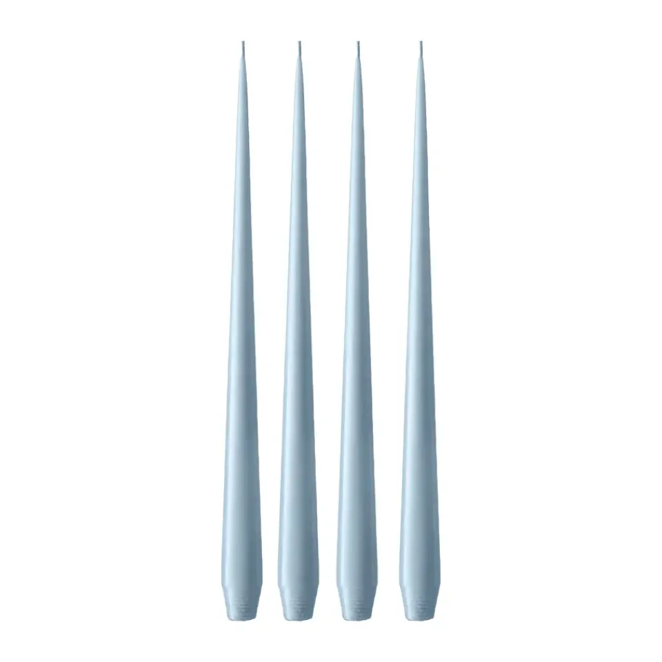 Candles^Ester & erik light 4-pack matte, Dusty 83, 32 cm Blue