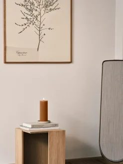 Discount Ester & erik pillar candle LED, 23 Raw Toffee, 20 cm Brown