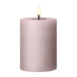 Ester & erik pillar candle LED, 52 Soft Rose, 10 cm Pink