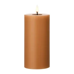 Best Ester & erik pillar candle LED, 23 Raw Toffee, 15 cm Brown