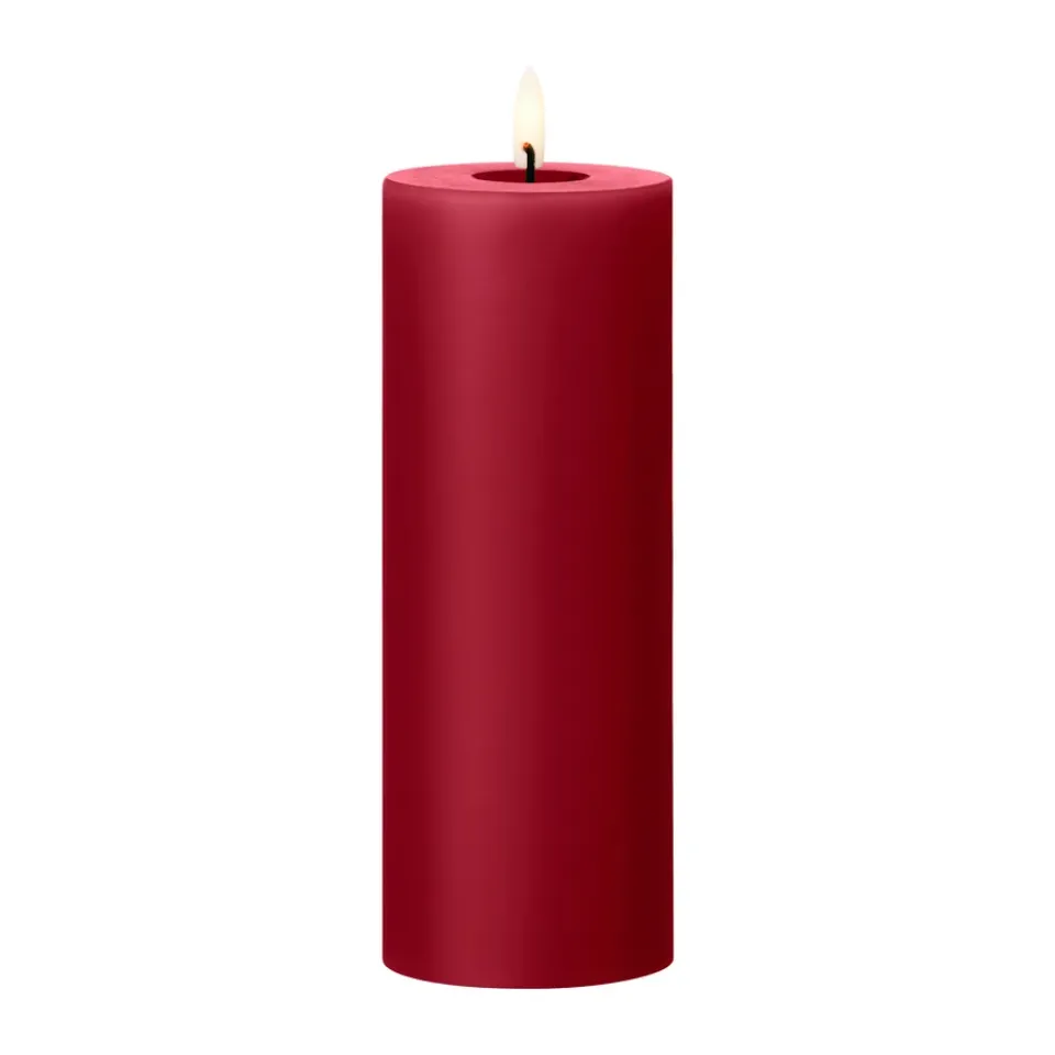 Outlet Ester & erik pillar candle LED, 36 Winter Berry, 20 cm Red