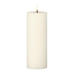 Led-Candles^Ester & erik pillar candle LED, 06 Ivory, 20 cm White