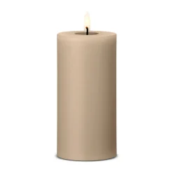 Outlet Ester & erik pillar candle LED, 18 Nougat Note, 15 cm Beige