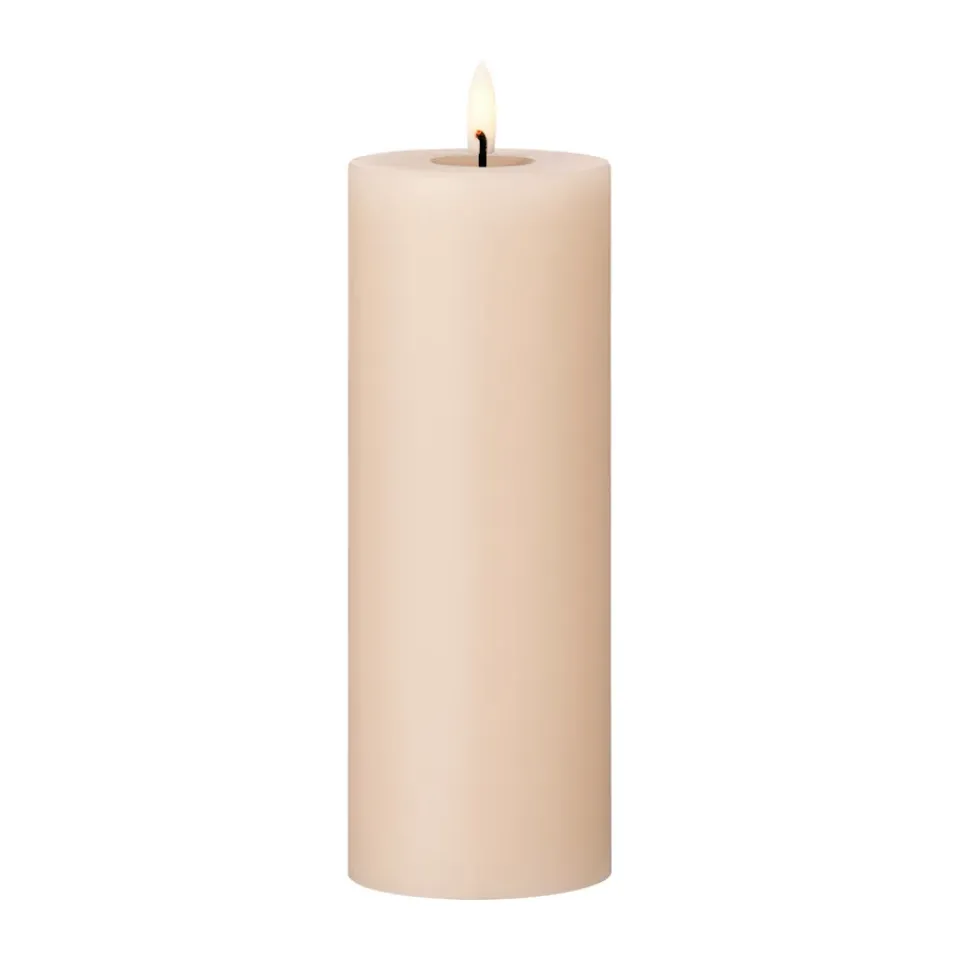 Led-Candles^Ester & erik pillar candle LED, 11 Ice Latte, 20 cm Beige