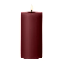 Outlet Ester & erik pillar candle LED, 44/2 Deep Wine, 15 cm Red