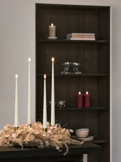 Outlet Ester & erik pillar candle LED, 44/2 Deep Wine, 15 cm Red