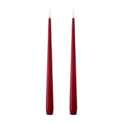 Clearance Ester & erik taper candle LED 2-pack, 36 Winter Berry , 30 cm Red