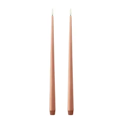 Hot Ester & erik taper candle LED 2-pack, 20 Rosy caramel, 40 cm Pink