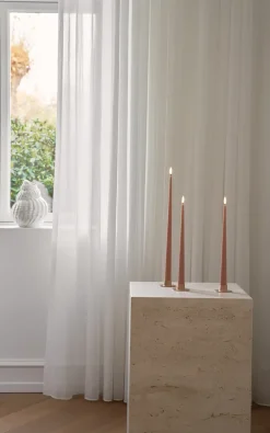Hot Ester & erik taper candle LED 2-pack, 20 Rosy caramel, 40 cm Pink