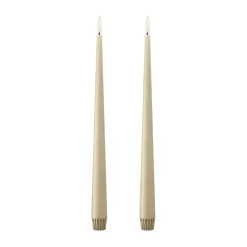 Led-Candles^Ester & erik taper candle LED 2-pack, 14 Pale ginger , 30 cm Orange
