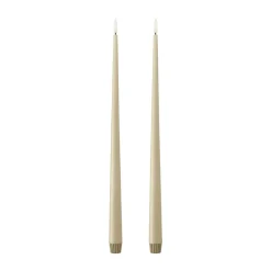 Led-Candles^Ester & erik taper candle LED 2-pack, 14 Pale ginger, 40 cm Orange