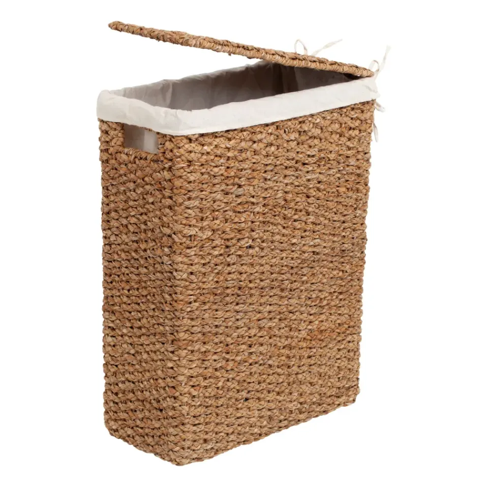 Best Dixie Esther braided laundry basket nature, 58 cm BeigeWhite
