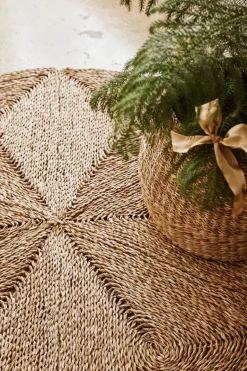 Discount Dixie Esther Star carpet Ø120 cm, Natural Beige
