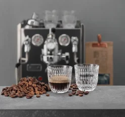 Glögg & Mulled Wine Mugs|Espresso Cups^Nachtmann Ethno Barista Espresso glass 9 cl 2-pack, Clear Transparent