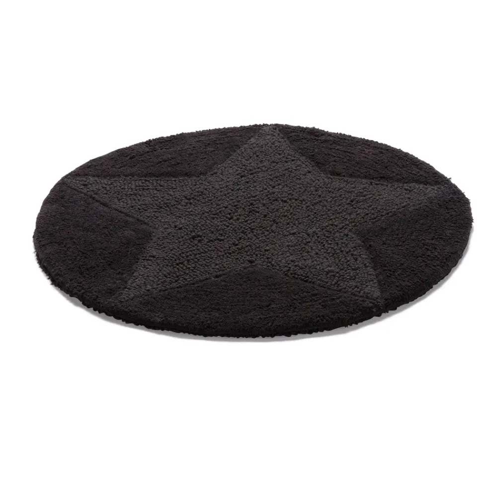 Round Rugs^Etol Design Etol star rug round, Black