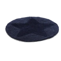 Discount Etol Design Etol star rug round, navy Blue