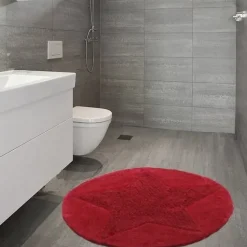 Etol Design Etol star rug round, Red
