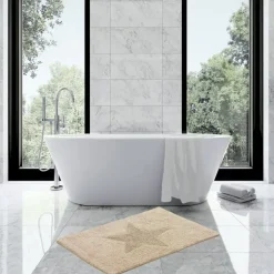 Bath Mats^Etol Design Etol star rug small, nature Beige