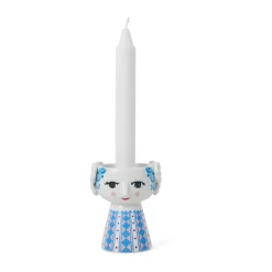 Tea Light Holders, Lanterns & Candle Dishes^Bjørn Wiinblad Eva candlestick 9,5 cm, Dark Blue