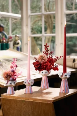 Online Bjørn Wiinblad Eva candlestick 9,5 cm, Pink