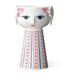 Tea Light Holders, Lanterns & Candle Dishes^Bjørn Wiinblad Eva candlestick 14 cm, Red