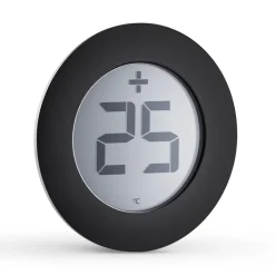 Outdoor Thermometers^Eva Solo digital thermometer, silver-black Silver-colouredBlack