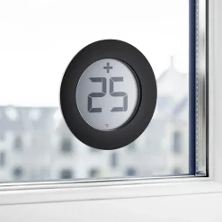 Outdoor Thermometers^Eva Solo digital thermometer, silver-black Silver-colouredBlack