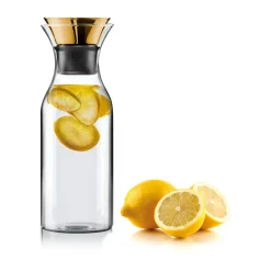 Water Jugs And Carafes^Eva Solo fridge carafe without cover, Brass-black Gold-colouredTransparentBlack