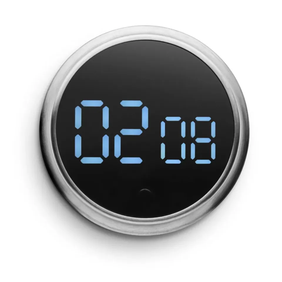 Outlet Eva Solo magnetic timer, Brushed steel Silver-coloured