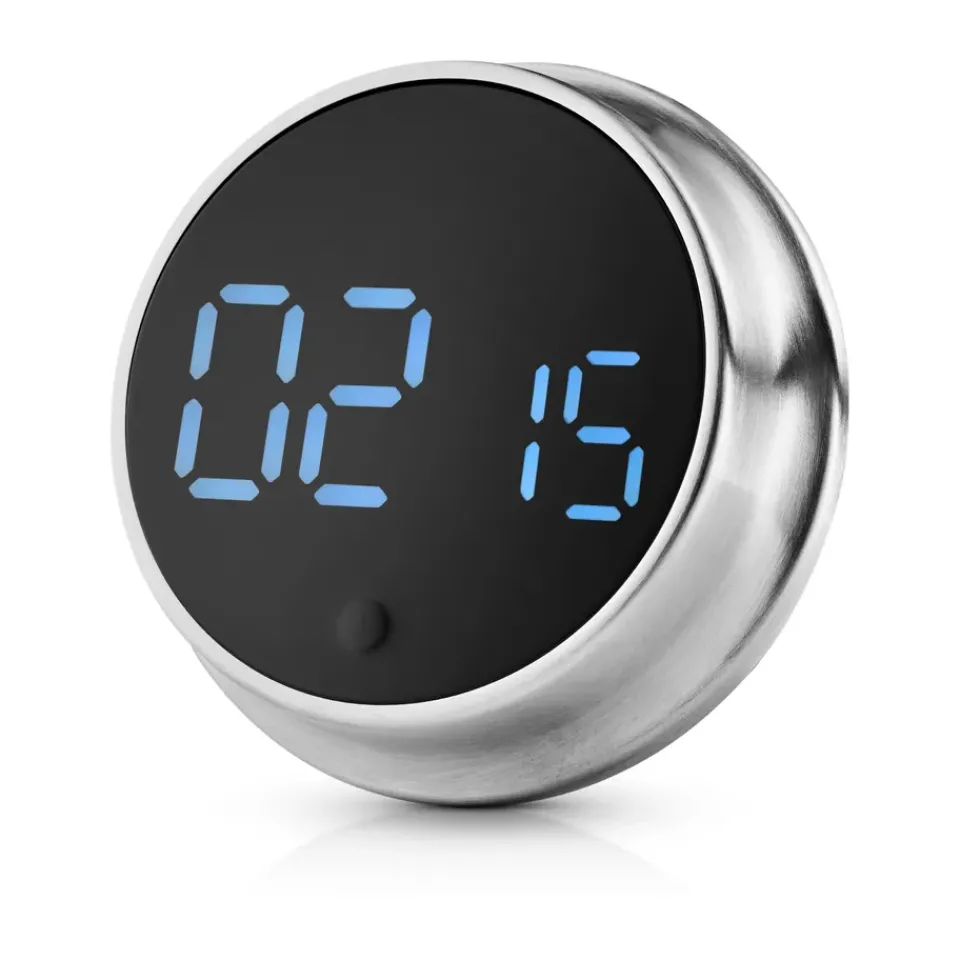 Outlet Eva Solo magnetic timer, Brushed steel Silver-coloured