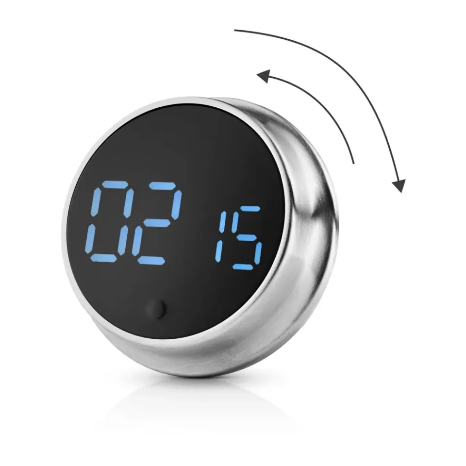 Outlet Eva Solo magnetic timer, Brushed steel Silver-coloured
