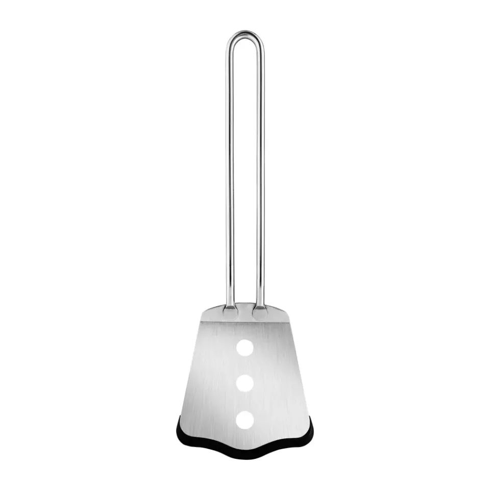 Fish Slices & Spatulas^Eva Solo spatula with silicone short 25.5 cm, Polished steel Silver-coloured