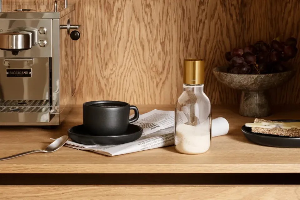 Eva Solo sugar dispenser 35 cl, Brass Gold-colouredTransparent