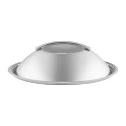 Hot Eva Solo Eva Trio curved lid recycled stainless steel, Ø24 cm Silver-coloured