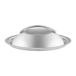 Eva Solo Eva Trio curved lid recycled stainless steel, Ø16 cm Silver-coloured
